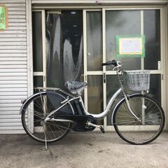 地域限定送料無料　ビビ　DX　12AH　子供乗せ　シルバー　神戸市　電動自転車 地域限定送料無料 ビッケ 子供乗せ 回生充電 水色系 神戸市 電動