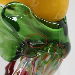 ガラス製ピエロ ムラーノグラス 高さ20.5cm イタリア製 フィギュア 置物 ガラス工芸 ベネチアンガラス Murano ITALY 札幌市 清田区 平岡の画像
