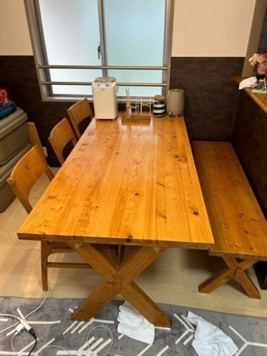 愛品館 江戸川店】hikari（光ｸﾞﾛｰﾊﾞﾙﾄﾚｰﾃﾞｨﾝｸﾞ）ダイニングテーブル5点