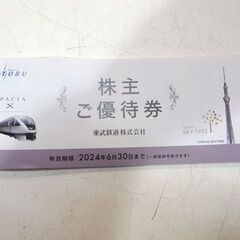 定形郵便送料無料 東武鉄道株式会社 株主ご優待券 1枚 2024...