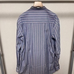 【問い合わせ有】PUBLIC TOKYO パブリック トーキョー　バンド カラー ストライプ シャツ 長袖　中古品の画像