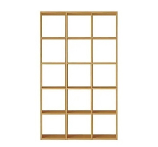 無印良品スタッキングシェルフ・５段×３列・オーク材