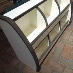 充英アート 知育家具 EVAキッズ 子供家具 おもちゃばこ 幅95cm OB-95M ブラウン 子供部屋収納 札幌市 新道東店の画像