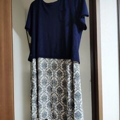 半袖夏物レディースワンピースの画像
