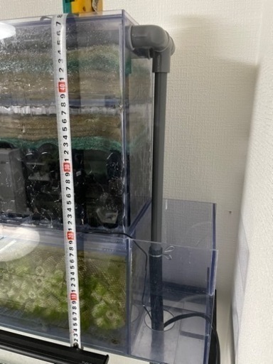 アクリル水槽、上部フィルターセット　1200×600×600