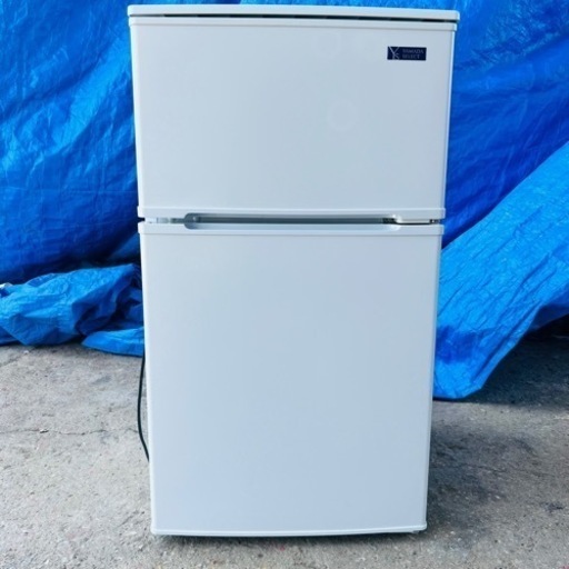 【‼️訳あり価格‼️】冷蔵庫２ドア　90L　ヤマダ