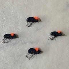 フライフィッシング自作毛針の画像