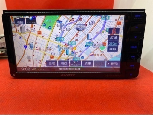 KENWOOD 美品2024春地図　MDV-D404BTW 新品バックカメラ付き