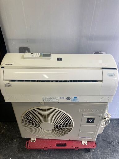 ☆中古￥22,800！SHARP　10畳用2.8kwルームエアコン　家電　2018年製　AY-H28DKS型　【BE022】