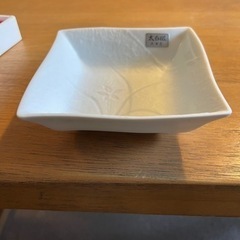☆新品未使用【大吉窯】太白磁 角鉢 角皿【アンティーク】の画像