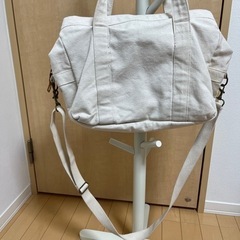 Lee 大容量トートバッグ　キャンバス地　マザーズバッグ　2wayの画像