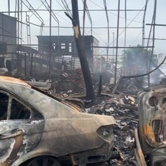 鈴鹿市住吉町での火災　ヤード全焼　目撃者探しの画像