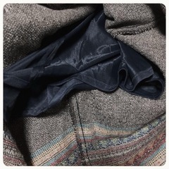 ꒰Antoine Lili꒱エスニック柄アシンメトリーロングスカート ウール素材の画像