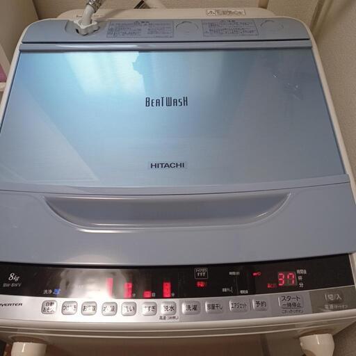 【引渡予定者決定】HITACHI 日立 8キロ 全自動電気洗濯機 BE-8WV