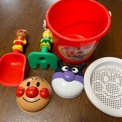 アンパンマン　砂場遊びセット　洗浄済み