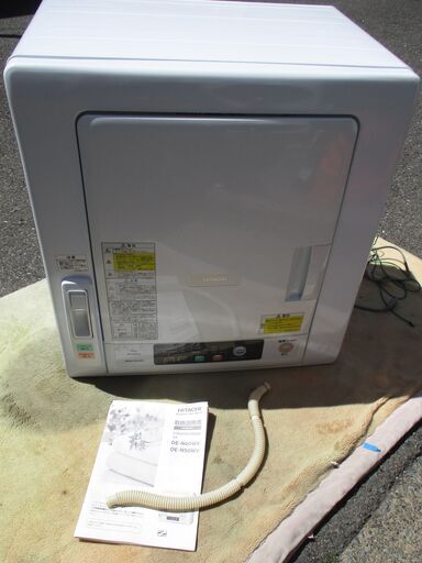 ☆日立 HITACHI DE-N60WV 6kg 衣類乾燥機 ヒーター\u0026風乾燥の2Way 乾燥◆エアハッチで、すばやく、やさしく乾燥