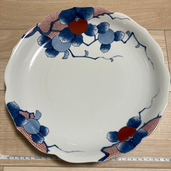 有田焼 其泉 柿絵鹿の子 パーティーセット 大皿 中皿 セット 美品の画像