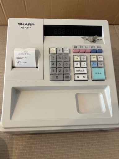 【取引中】シャープ XE-A147W レジ　キャッシャー　ロール紙\u0026SDカード付き