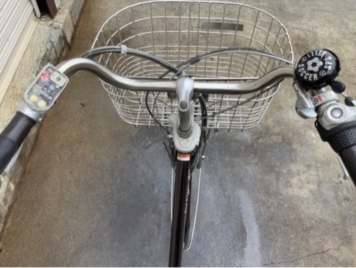 421  ヤマハ電動アシスト自転車pas city26インチブラウンアルミボディー