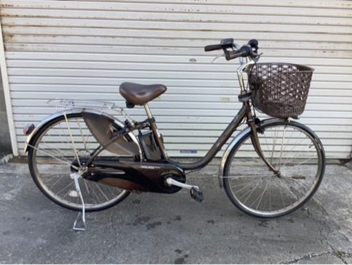 428  パナソニック新機種電動アシスト自転車vivi26インチブラウンボディー