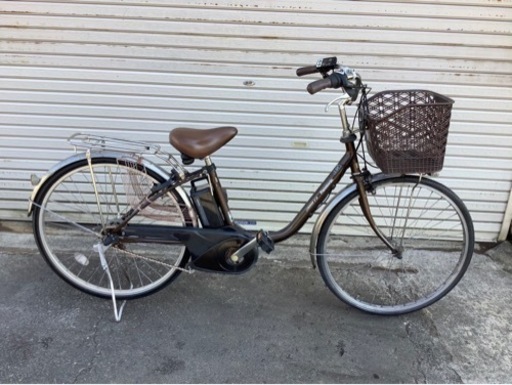 429  パナソニック新機種電動アシスト自転車vivi26インチブラウンボディー