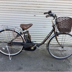 429 パナソニック新機種電動アシスト自転車vivi26インチブラウンボディー
