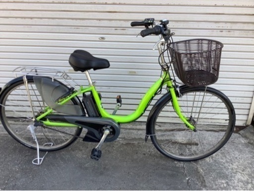 434  ヤマハ新機種電動アシスト自転車pasnatura26インチグリーンアルミボディー