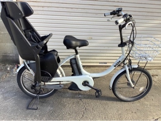 341  ブリヂストン新機種電動アシスト自転車ビッケ20インチホワイトアルミボディー