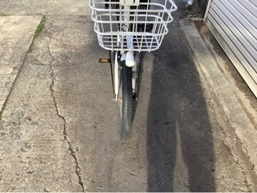 341  ブリヂストン新機種電動アシスト自転車ビッケ20インチホワイトアルミボディー