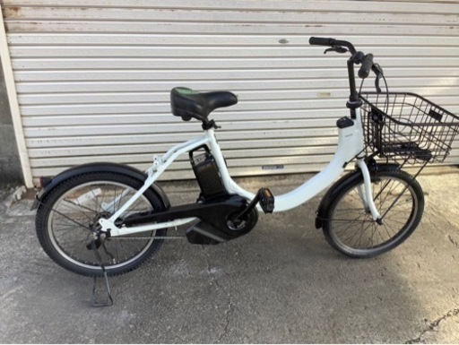 343  パナソニック最新機種電動アシスト自転車SW20インチホワイトアルミボディー