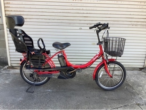 349  ヤマハ新機種電動アシスト自転車pasBabby20インチレッドアルミボディー