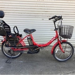 349 ヤマハ新機種電動アシスト自転車pasBabby20インチレッドアルミボディー
