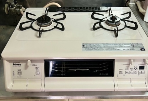 美品【使用1年】【オプション品付き】パロマ ガステーブルコンロ PA-370WHA