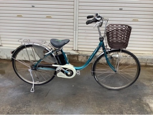 355  パナソニック電動アシスト自転車viviDX26インチブルーボディー