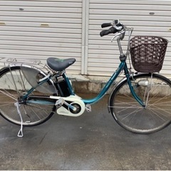 パナソニック新機種電動アシスト自転車viviDX26インチブルー系ボディー パナソニック新機種電動アシスト自転車viviDX26インチブルー系ボディー