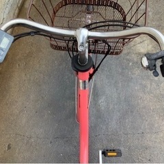 357 パナソニック新機種電動アシスト自転車viviDXSD26インチピンクボディー