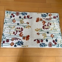 玄関マット　花柄の画像