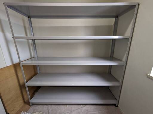 交渉中　業務用5段スチールラック★W1800×D450×H1800★　中古