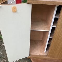 NODA ノダ　靴箱　下駄箱　片脚置きにもできます◎玄関収納　家具 収納家具 の画像