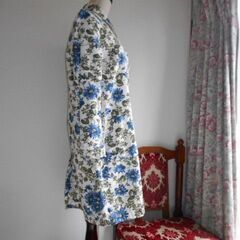 【新品60%オフ】22800円★RNA★うっとり青花柄 綿コート★めったにない美しさ★東欧 ロシア ケルト 民族調 ★手渡しの画像