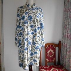 【新品60%オフ】22800円★RNA★うっとり青花柄 綿コート★めったにない美しさ★東欧 ロシア ケルト 民族調 ★手渡しの画像
