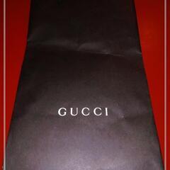 【値下げ！】💮 GUCCI 💮   黒の紙バッグ👏￥180-
