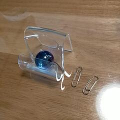 クリアーメモスタンド　オシャレ玉　名刺やカードのちょい置きにの画像