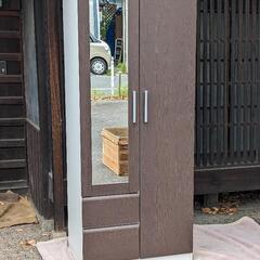 クローゼット　家具 ミラー/鏡　ワードローブ　収納家具　ニ…