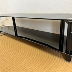 テレビボード　テレビ台　ガラス製の画像
