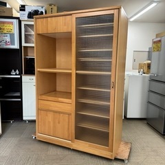 超美品‼️】高級♪ 大川家具(ノダ工芸) 120cm幅ダイニングボード 食器棚