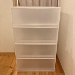 
無地良品　衣装棚ワイド 