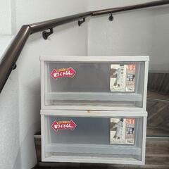 【大型】2 つセット！収納ボックス 衣装ケース 衣装箱の画像