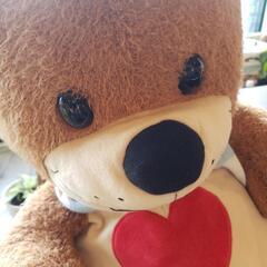 【予約済】早急に引き取り可能な方！ハートベアぬいぐるみの画像
