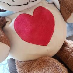 【予約済】早急に引き取り可能な方！ハートベアぬいぐるみの画像